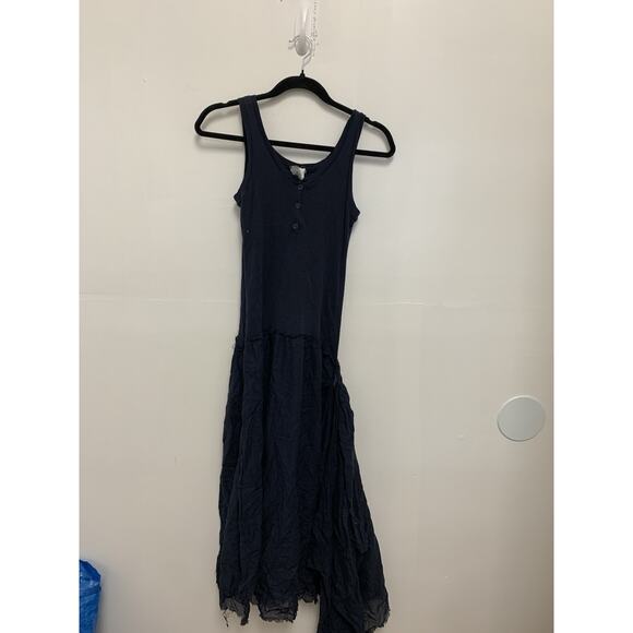 Kristensen Du Nord Blue Dress Wrap Cotton Sleeveless Tunic Size 3 - Picture 1 of 4